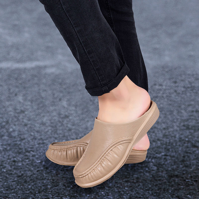 Men Sandals Indoor and Outdoor Beach Sandals Sport Flip Flops Comfort Casual Sandal Men Leather Shoes Spring Slippers Bathroom plus Size