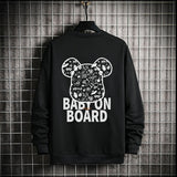 Bearbrick Hoodie Violent Bear Sweater Men'S Autumn And Winter Fleece-Lined Thick Loose