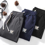 Cuffed Cargo Pants Men 'S Autumn And Winter Pearl Cotton Air Layer Knit Casual Sweatpants Ankle-Tied Sports Trousers