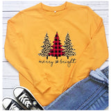 Merry and Bright Sweatshirts Christmas Tree Printed Sweater