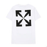 Off White T Shirt Short Sleeve Tshirt Men'S And Women'S Cotton Owt