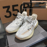 350 Coconut Man 350 Unisex Shoes Real Explosion V2 Starry Sky Full White Angel 3m Reflective Big