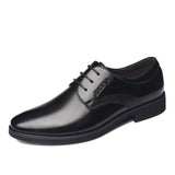 Men's Dress Shoes Classic Leather Oxfords Casual Cushioned Loafer Men's Business Leather Shoes Black Calf Leather Shoes Formal Casual