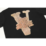 Vlone T Shirt Spring And Summer Large V Printed High Street Short-Sleeved T-Shirt Bottoming Shirt