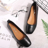 Women Black Dress Shoes Spring/Summer Leather Shoes