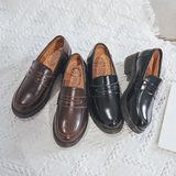 Mary Jane Shoes Leather Shoes Uniform Beef Tendon Soft Bottom Loafers