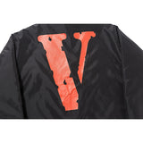 Vlone Jean Jacket Vlone Double Line Letter Jacket Jacket