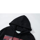 Off White Hoodie With Arrow Print Autumn And Winter Printing Sweater Ow Men'S Women'S Hoodie Thin Large Size Casual Owt
