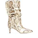Python Boots Autumn and Winter Snake Pattern Knee High Snow Boots