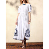Beth Dutton Bohemian Dress Summer Spring Midi Dress Spring and Summer Sexy Embroidered Dress