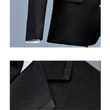 Black Tie Attire Business Korean Version Slim Suit Suit Three-Piece Wedding Dress Vest