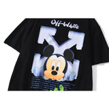 Off White T Shirt Summer Off Mouse Arrow Short Sleeve Men And Women Youth Casual Tshirt Owt
