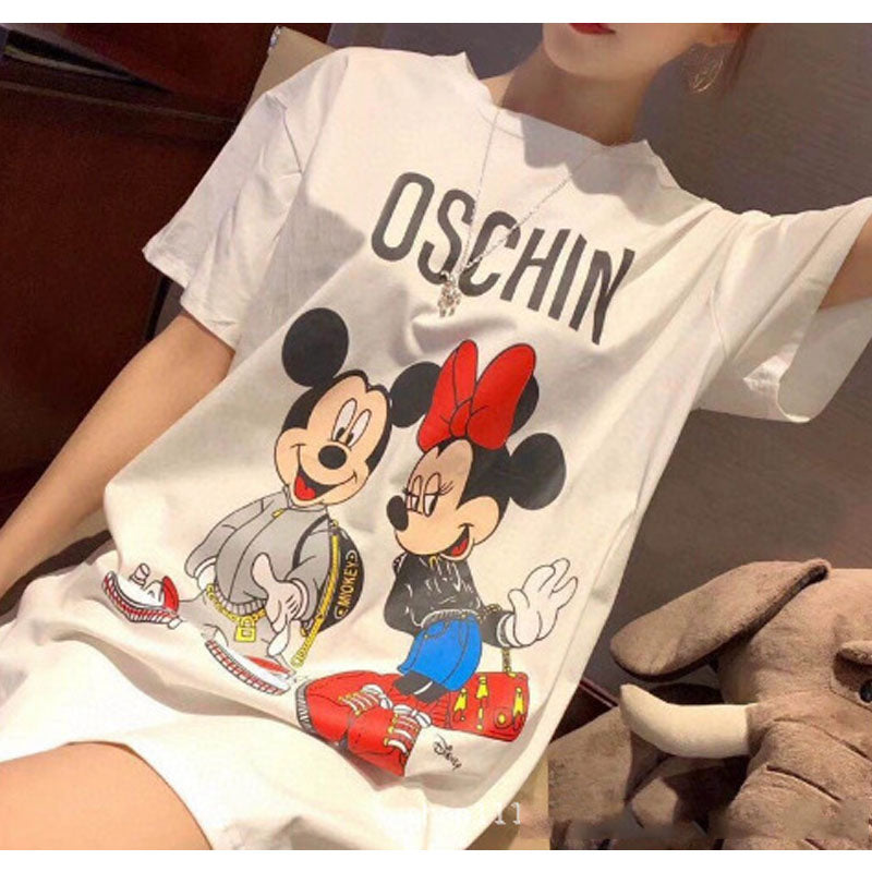 Moschino T Shirt Cartoon T-Shirt Short Sleeve Couple