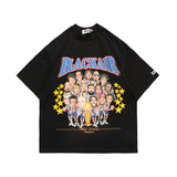 Y2g Shirts for Boys Blackair Creative Fun Hip Hop Rapper Foam Printed