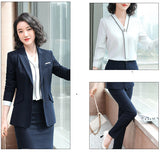 Interview Suit Women Fall Winter Fashion Work Suit