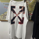 Off White T Shirt Arrow Casual Printed Men'S And Women'S Short Sleeve Tshirt Cotton Owt