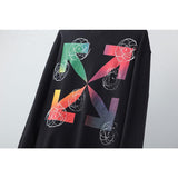 Off White Hoodie With Arrow Print Cotton Hoodie Arrow Men Owt