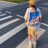 Askyurself T Shirt Printed High Street Loose Short Sleeve T-shirt for Men