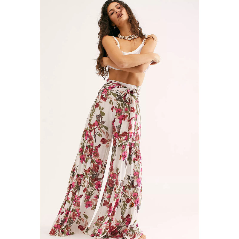 Coachella Music Festival Outfits Spring/Summer Printed Women's Clothing Loose Casual Trousers Beach