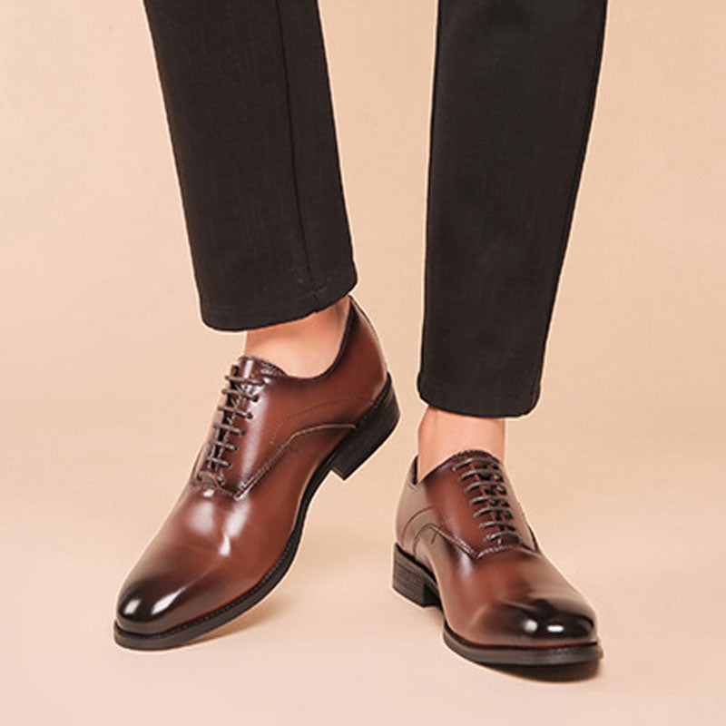 Men's Dress Shoes Classic Leather Oxfords Casual Cushioned Loafer plus Size Business Leather Shoes Men Formal Wear