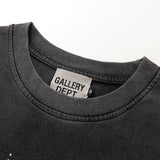 Gallery Dept T Shitrs Printed round Neck Retro Short Sleeve T-shirt Loose Short Sleeve