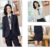 Interview Suit Women Plaid Suit Work Clothes