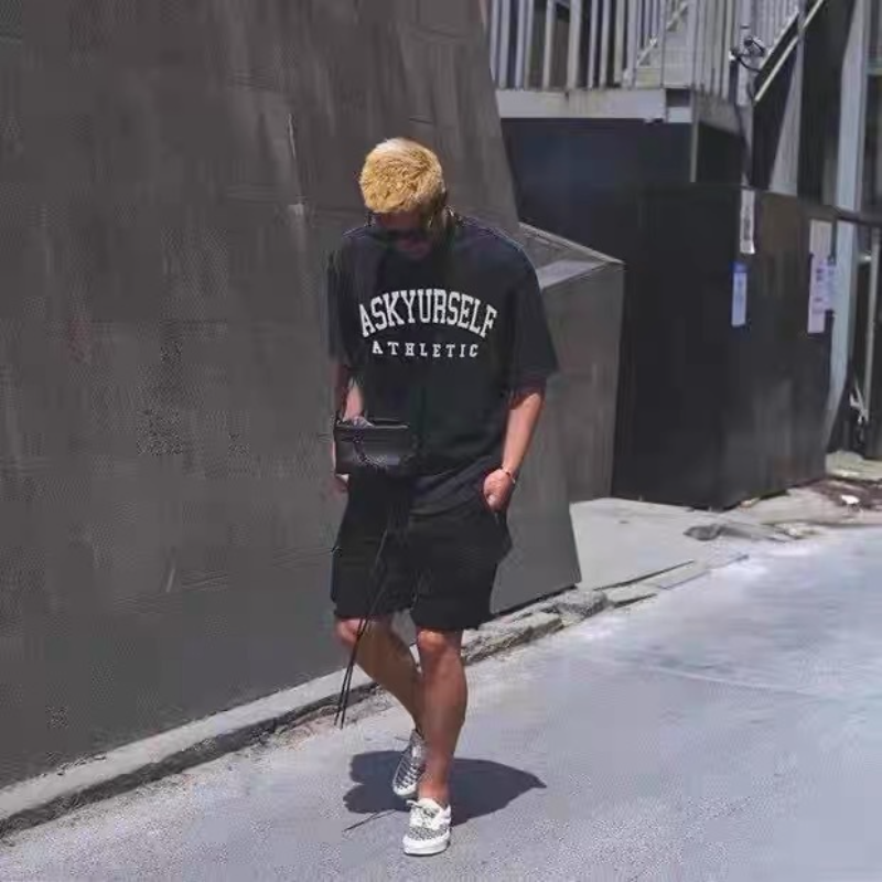 Askyurself T Shirt Loose Couple Short Sleeve T-shirt