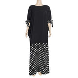 African Women's Wear round Neck Patchwork Slit Dress African Dashiki Ankara Styles Dress