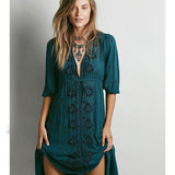 Beth Dutton Bohemian Dress Winter Autumn Maxi Dresses Beach Vacation Dress Dress