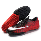 Football Shoes Low Top Inkjet Design Soccer Shoes Rubber Broken Nail Training Sole Sneakers