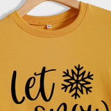 Yes I M Cold Sweatshirts Let It Snow Printed Sports Sweater