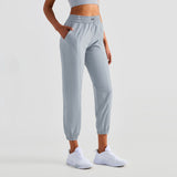 Sweat Wicking Pants Sun-Proof Trousers Quick-Drying High Waist Running