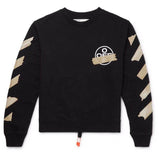 Off White Men'S Round Neck Plus Size Casual Sweatshirt Owt
