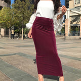 MIDI Mauve Skirt Women's Clothing Summer Skirt