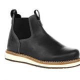 Western Shoes Men's Elastic Ankle Boots Large Size