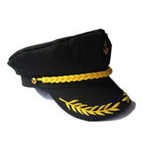 Captains Hat Military Cap White Summer Retro Flat Top