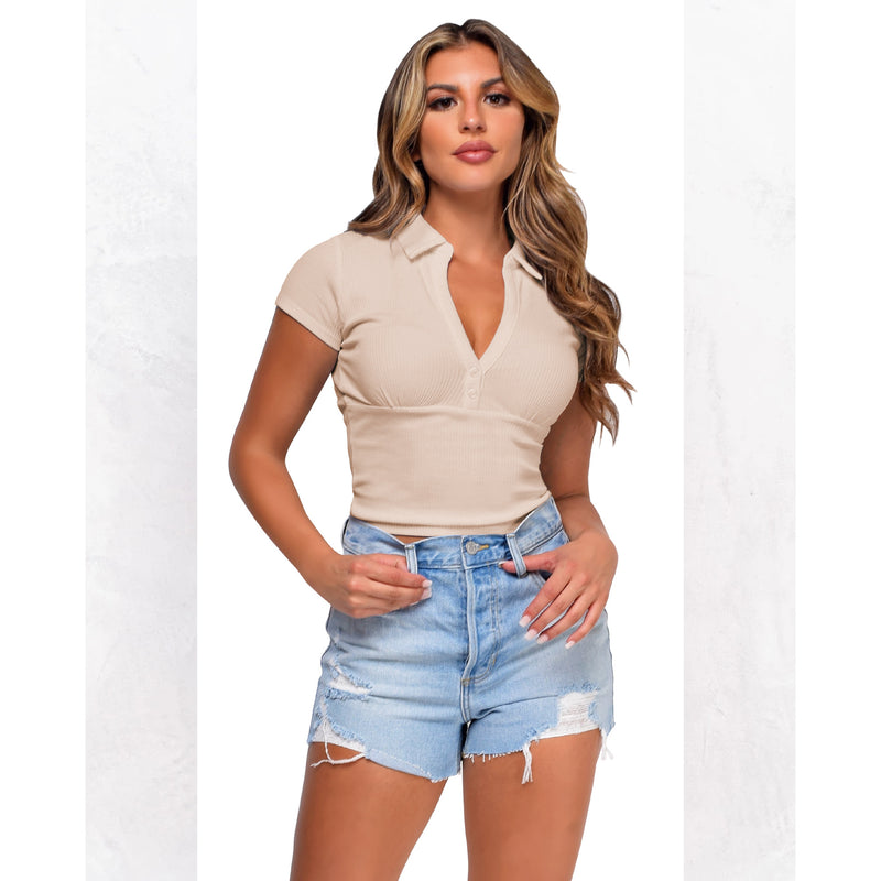 Coachella Music Festival Outfits Solid Color Summer Women's Retro Short Sleeve T-shirt
