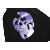 Kanye West Sunday Service Hoodie Autumn And Winter Skull Color Printing Hooded Sweater Loose