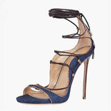 Nude Strappy Heels Strap Sandals Women's Sandals