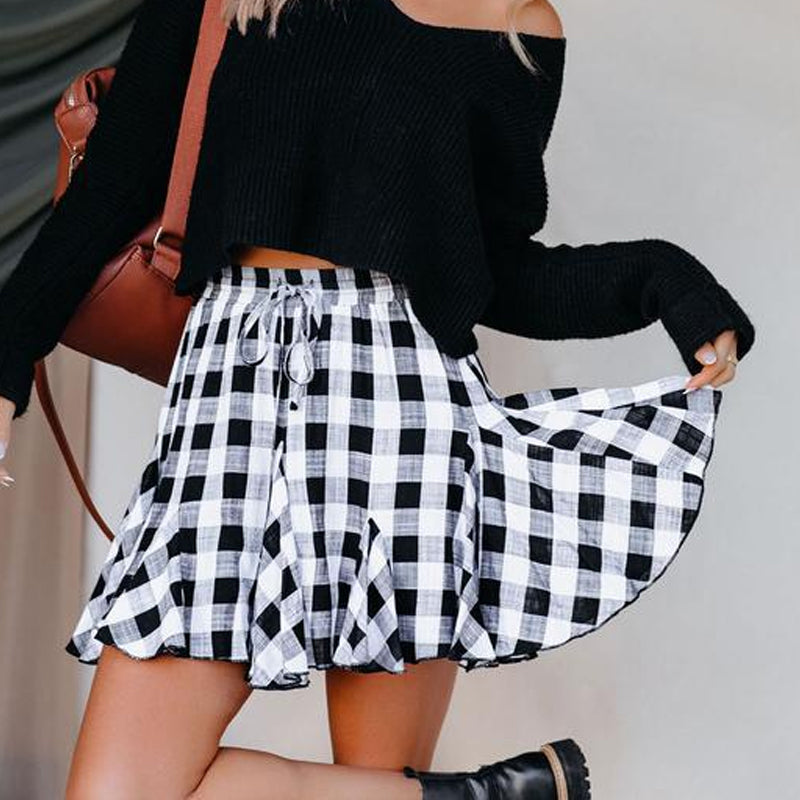 Coachella Music Festival Outfits Women's Printed Wear Summer Casual Short Skirt