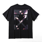 Off White T Shirt Ow Casual Plus Size Men'S Tops Spring And Summer Short Sleeves Tshirt Owt