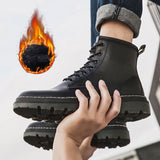 Men's Boots Work Boot Men Casual Hiking Boots Dr. Martens Boots Fashion Tooling Men's Ankle Boots