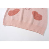 Men Sweater Towel Embroidery Cartoon Bear Knitwear Men High Street Fashion Brand Loose round Neck Sweater