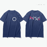 Squid Game Costume Casual Printed Men's and Women's Short Sleeve T-shirt