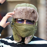 Winter Hats Winter Men's Winter Earmuffs Hat Kitten Embroidery