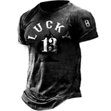 Man T Shirt Summer Youth Cotton Black T-shirt