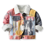Children Jean Jackets Children's Clothing Autumn and Winter Warm Children's Denim Jacket