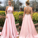 Lady Gaga Dress Sleeveless Halter Backless Formal Dress