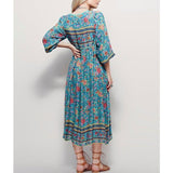 Kendall Jenner Wedding Guest Dress Women's Clothing Ethnic Style Beach Thailand Bali Mid-Length