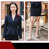 Interview Suit Women Business Wear Overalls Spring and Autumn Suit Suit Skirt